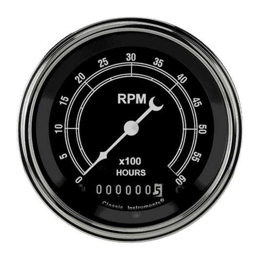 Traditional 3 3/8" Tachometer TR60HSLF