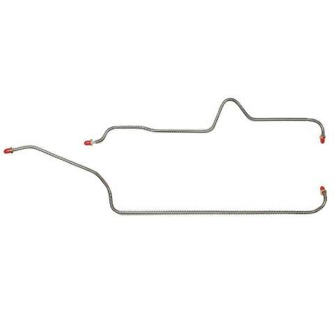 For Cadillac Escalade 2002-06 Rear Axle Brake Lines w/Traction Control Stainless TRA0007SS-CP
