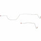 1997-2003 Ford F-150 Rear Axle Brake Lines w/ Rear Disc Brakes Steel TRA0141OM