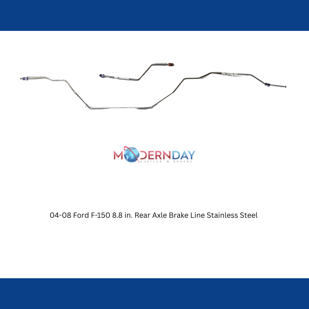 2004-2008 Ford F-150 Rear Brake Lines 8.8 in Rear Axle Steel TRA0442OM