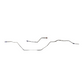 2004-08 Ford F-150 8.8 in. Rear Axle Brake Lines Stainless Steel TRA0442SS
