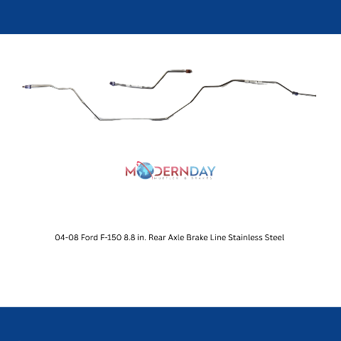 04-08 Ford F-150 8.8 in. Rear Axle Brake Line Stainless Steel TRA0442SS