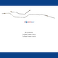 1967-1972 Ford F-100 Pickup Rear Axle Brake Lines 2 Piece Steel TRA6741OM
