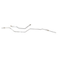1967-1972 Ford F-100 Pickup Rear Axle Brake Lines 2 Piece Steel TRA6741OM
