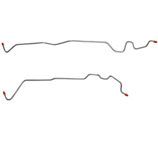 GM Rear Axle Brake Line Kit; Fine Lines-TRA9501OM - Brake Hoses Car Part People