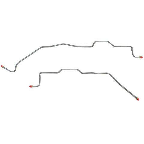 Rear Brake Lines For 1989-2000 Chevrolet K3500 DRW Stainless TRA9604SS