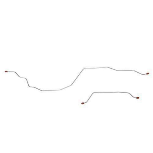 1987-97 Ford F-250 Rear Axle Brake Lines 2.5 Rear Brake Shoes Stainless TRA9642SS - Rear Lines Car Part People