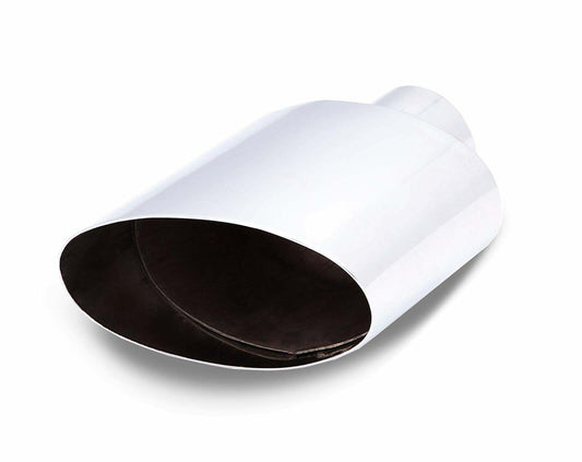 XFORCE TS07 - S/Steel Passenger Side Oval Angle Cut Weld-On Single Exhaust Tip