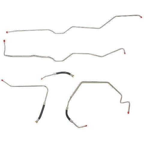 Chevrolet Silverado 2500 HD 2001-06 Transmission Cooler Line 4L80-E Stainless TTC0405SS-CP