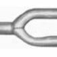 Jones Exhaust U2-2 Aluminized Stamped U-Pipe 2" Inlet, 2" Dual Outlet
