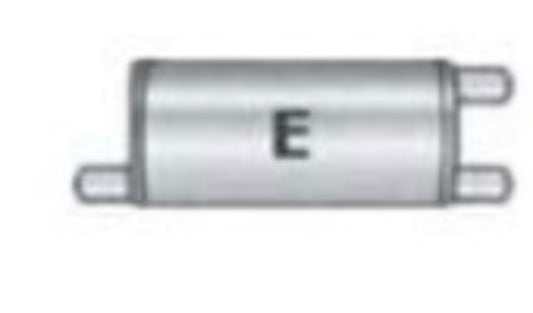 Jones Exhaust V414E V Power Series Muffler 2.5 Inlet, 2.5 Outlet - Performance Mufflers Car Part People