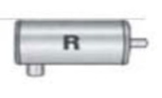 Jones Exhaust V414R V Power Series Muffler 2.5 Inlet, 2.5 Outlet - Performance Mufflers Car Part People