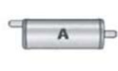 Jones Exhaust V416A V Power Series Muffler 3 Inlet, 3 Outlet - Performance Mufflers Car Part People