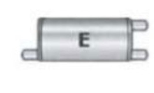 Jones Exhaust V416E V Power Series Muffler 3 Inlet, 3 Outlet - Performance Mufflers Car Part People