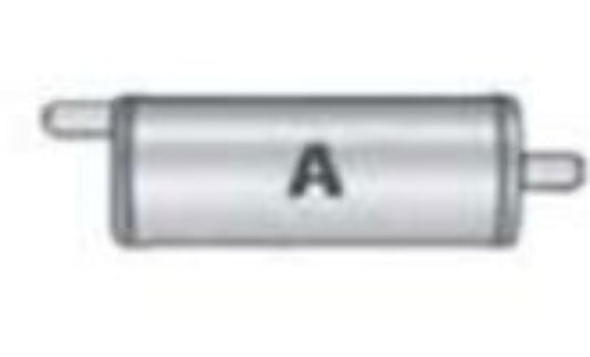 Jones Exhaust V417A V Power Series Muffler 3.5 Inlet, 3.5 Outlet - Performance Mufflers Car Part People