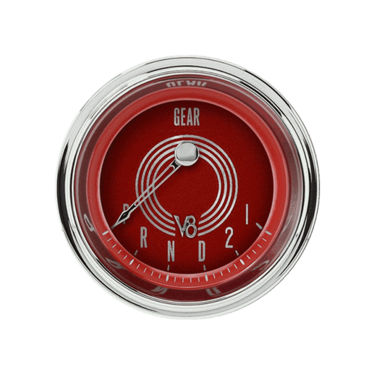 V8 Red Steelie 2 1/8" Gear Indicator V8RS07SHC
