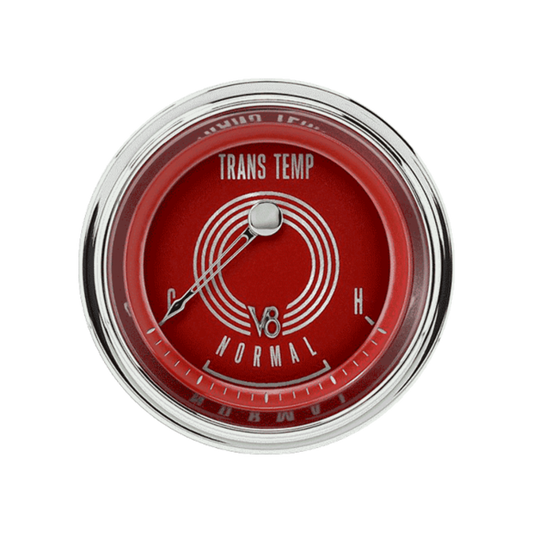 V8 Red Steelie 2 1/8" Transmission Temp V8RS27SHC