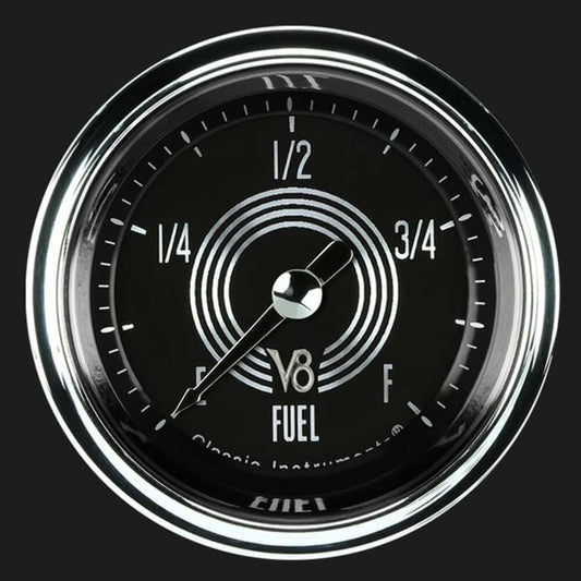 V8 Speedster 2 1/8" Fuel Gauge V8SR109SHC