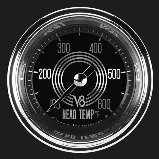 V8 Speedster 2 1/8" Cylinder Head Temp. Gauge V8SR197SHC