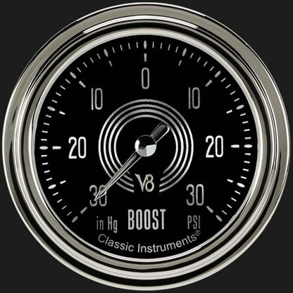 V8 Speedster 2 5/8" Boost/Vac Gauge V8SR341SLC