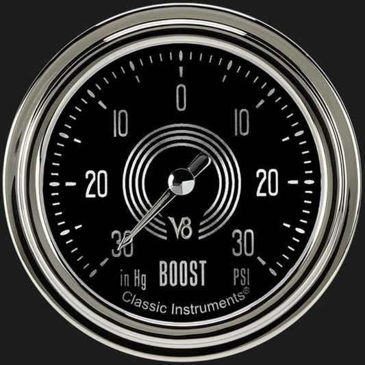 V8 Speedster 2 5/8" Boost/Vac Gauge V8SR341SLC