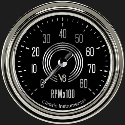 V8 Speedster 2 5/8" Tachometer V8SR383SLC