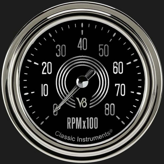 V8 Speedster 2 5/8" Tachometer V8SR383SLC