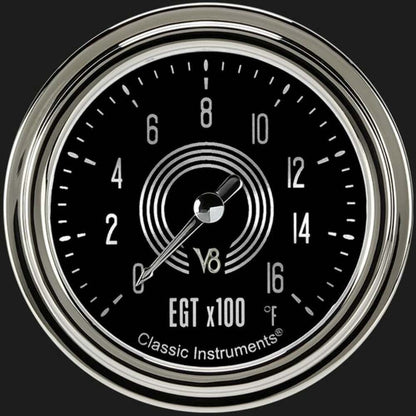 V8 Speedster 2 5/8" Exhaust Gas Temp. Gauge V8SR398SLC