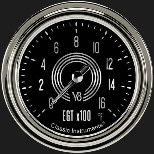 V8 Speedster 2 5/8" Exhaust Gas Temp. Gauge V8SR398SLC