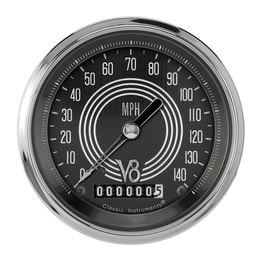 V8 Speedster 3 3/8" Speedometer V8SR55SHC