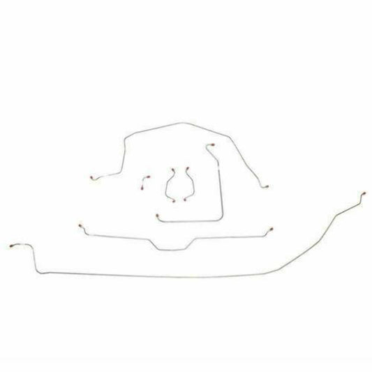 Brake Line Kit For 63-64 Chevy Corvette with Manual Brakes Complete Steel Fine L - Complete Brake Line Kit Car Part People