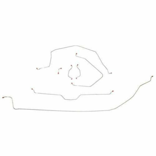 Brake Line Kit For 63-64 Corvette with Power Brakes Complete Steel Fine Lines - Complete Brake Line Kit Car Part People