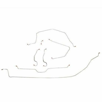 Brake Line Kit For 65 Corvette with Manual Brakes Complete Steel Fine Lines - Complete Brake Line Kit Car Part People