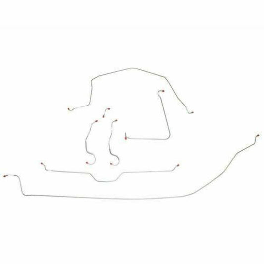 Brake Line Kit For 65 Corvette Standard All Brake Lines Stainless Fine Lines - Complete Brake Line Kit Car Part People