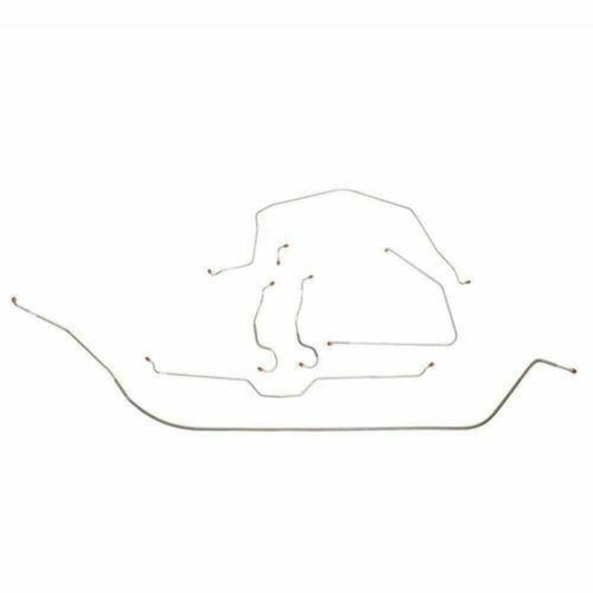 1965 - 1966 Chevrolet Corvette with Power Brakes and Brake Line Kit - VCK6503OM - Complete Brake Line Kit Car Part People