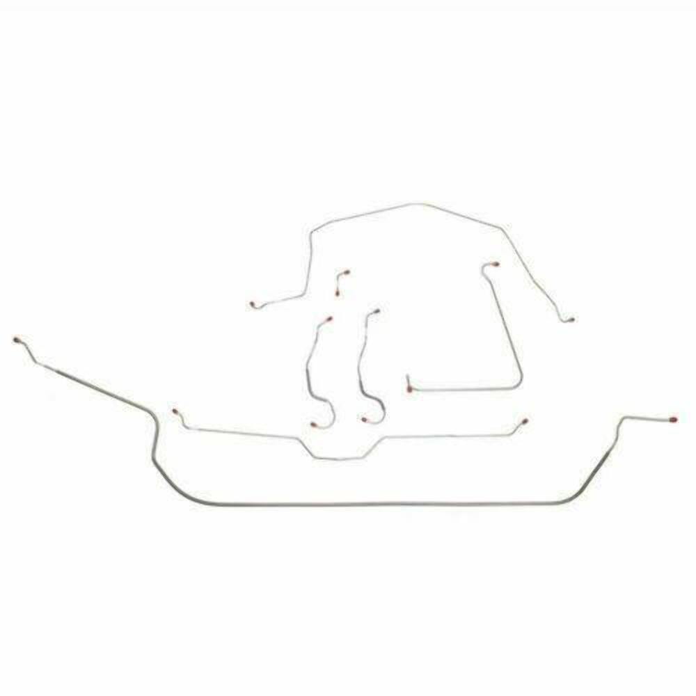 1965 -1966 Chevrolet Corvette Brake Line Kit - VCK6504SS - Complete Brake Line Kit Car Part People