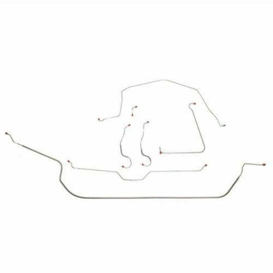 1965 -1966 Chevrolet Corvette Brake Line Kit - VCK6504SS - Complete Brake Line Kit Car Part People