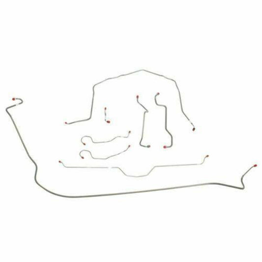 1970 - 1973 Chevrolet Corvette Brake Line Kit - VCK7001SS - Complete Brake Line Kit Car Part People