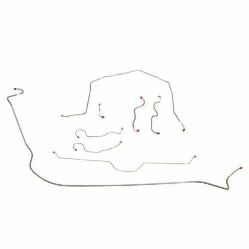 1970 - 1973 Chevrolet Corvette Brake Line Kit - VCK7002OM - Complete Brake Line Kit Car Part People