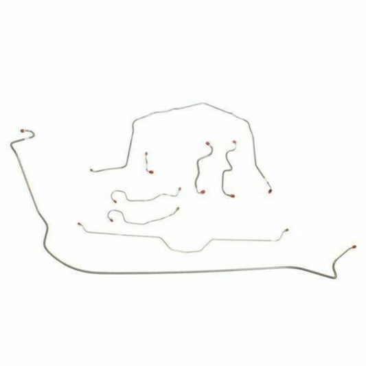 1970 - 1973 Chevrolet Corvette Brake Line Kit - VCK7002SS - Complete Brake Line Kit Car Part People