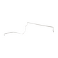 1970-74 Chevrolet Corvette Fuel Line Left Side 1/4 Fuel Vapor Line Steel VGL7010OM
