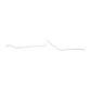 Fits 94 Chevy Corvette ZR1, 3/8 Fuel Return Line Left Side; Steel-VGL9403OM