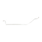 1963-65 Chevrolet Corvette Intermediate Brake Line 3/16 Power Brakes - VIN6303OM