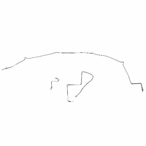 1986-87 Chevrolet Corvette Intermediate Brake Line Steel - VIN8601OM