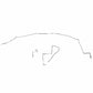 1986-87 Chevrolet Corvette Intermediate Brake Line Stainless - VIN8601SS
