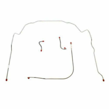 Front Brake Line Kit For 55 Chevy Corvette Front 4 Piece Brake Line Kit w/ 1/4 I - Front Lines Car Part People