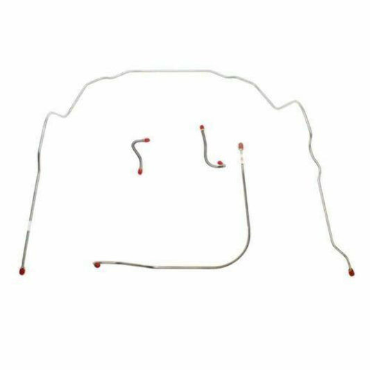 Front Brake Line Kit For 55 Chevy Corvette Front 4 Piece Brake Line Kit w/ 1/4 I - Front Lines Car Part People