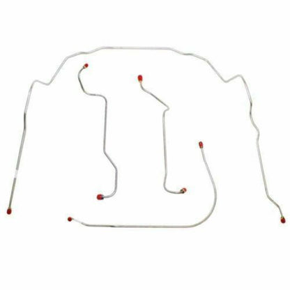 1956-62 Chevrolet Corvette Front Brake Line Kit 4 Piece Brake Line Kit VKT5601SS - Front Lines Car Part People