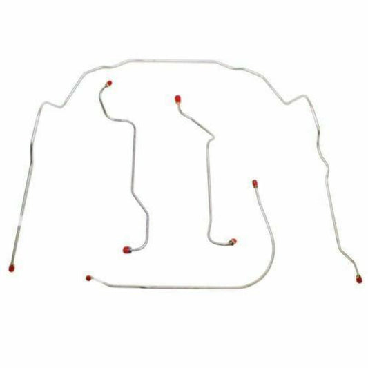 1956-62 Chevrolet Corvette Front Brake Line Kit 4 Piece Brake Line Kit VKT5601SS - Front Lines Car Part People