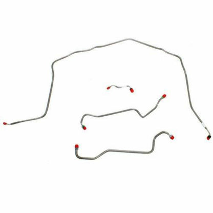 1970-73 Chevrolet Corvette Front Brake Line Kit 4 Piece Standard Brake VKT7001SS - Front Lines Car Part People